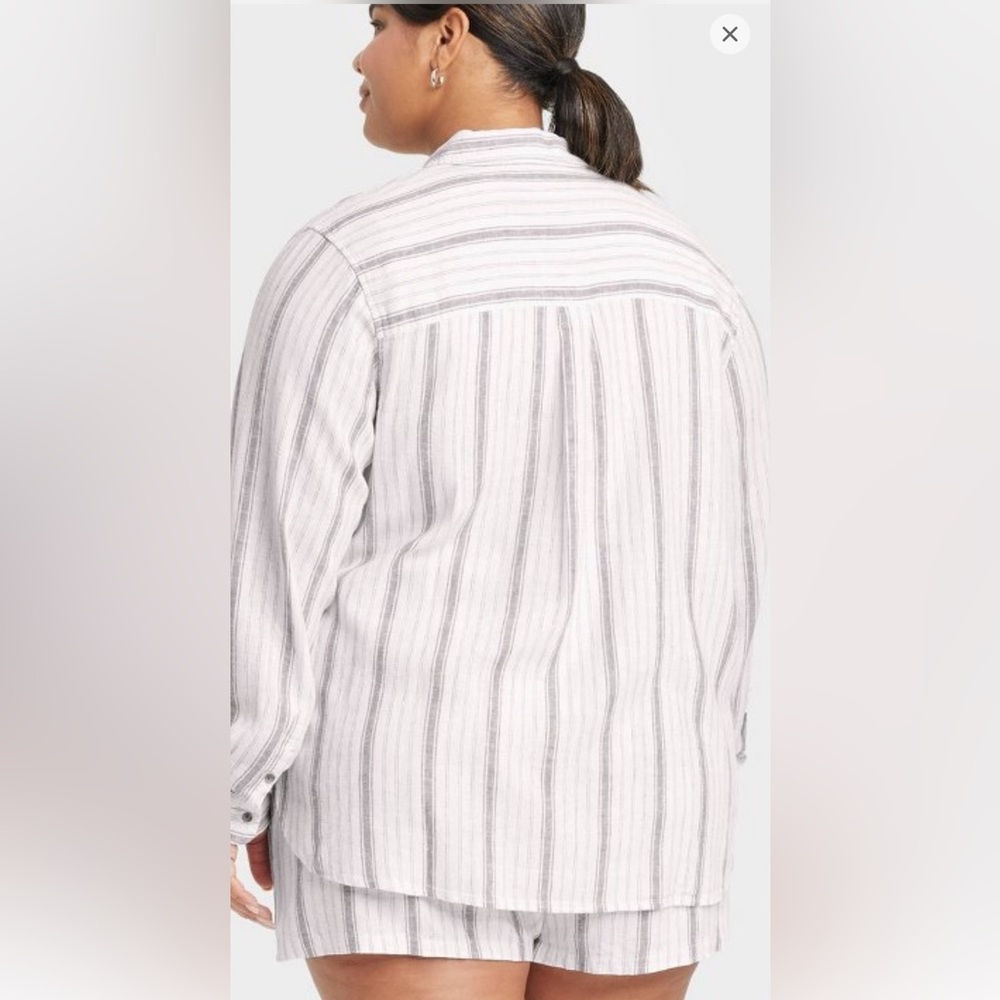 Relaxed fit Striped Long Sleeve Shirt